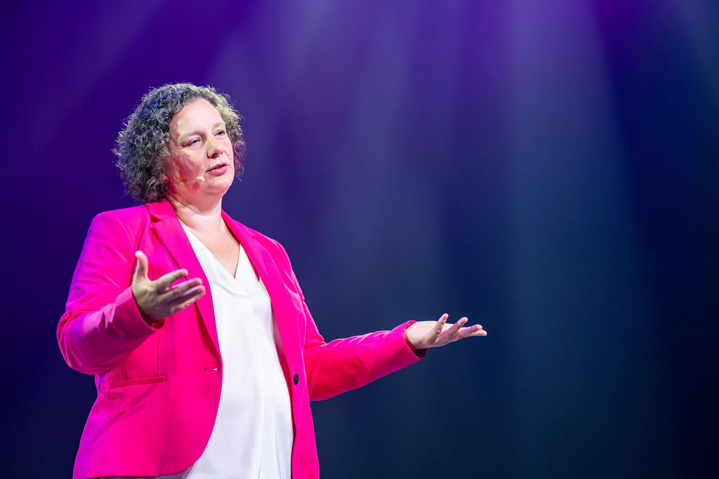 Nicole op het podium